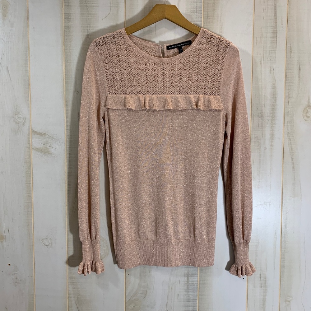 White House Black Market Pink Blush Sweater XS - Picture 1 of 3